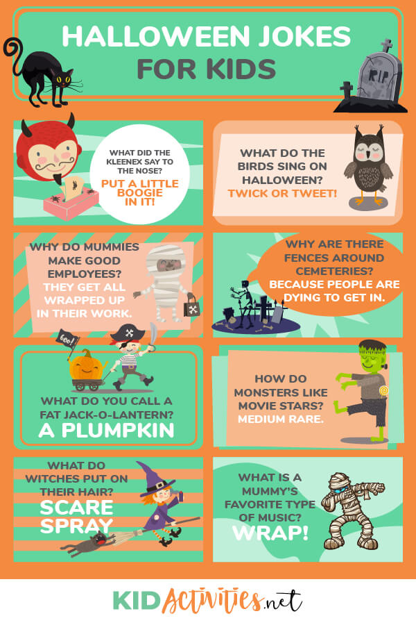 25 Funny Halloween Jokes for Kids , Kid Activities