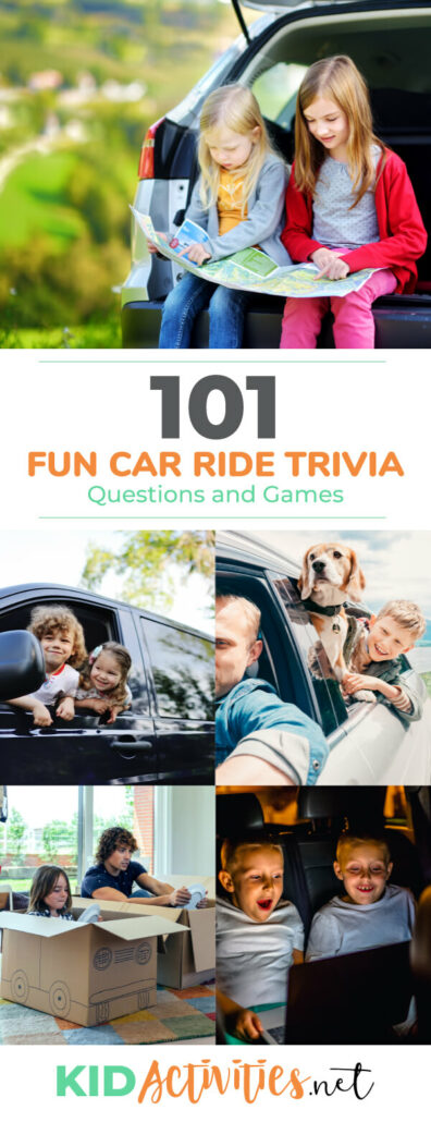 101 Fun Car Ride Trivia Questions And Kid Activities A Collection Of Fun Car Ride Trivia Questions And For Kids