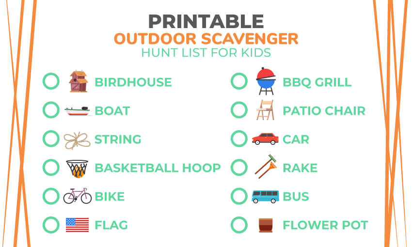 Printable Mother nature Scavenger Hunt Record 121 Character Products image relating to Printable Scavenger Hunt for Kids referred to as Printable Mother nature Scavenger Hunt Checklist 121 Character Products