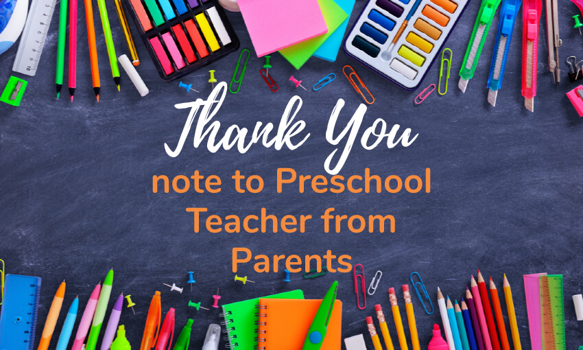 write a thank you note to preschool teacher plus thank you thank you notes to parents