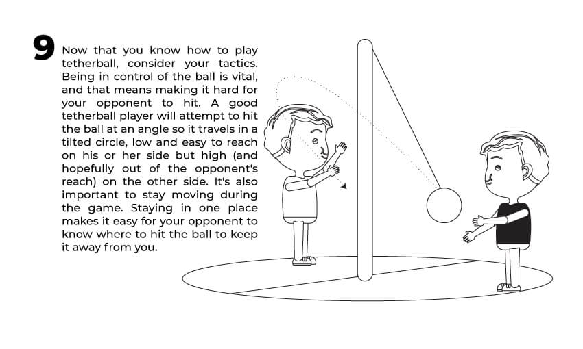 The ninth rule of tetherball play.