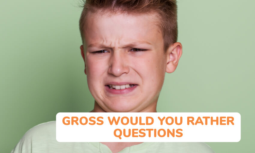 A collection of gross would you rather questions.